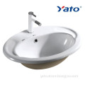 Top mount sink/round ceramic table top/above counter basin YC-2205 YATO